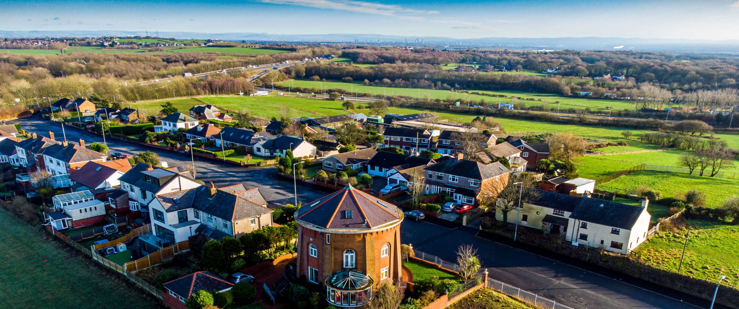 Westhoughton aerial view